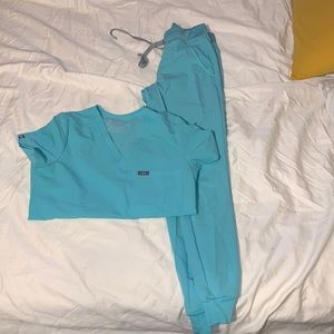 Figs - Teal Blue XXS